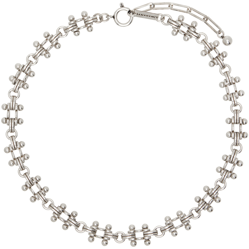 Isabel Marant Silver Lovely Man Necklace In 08si Silver