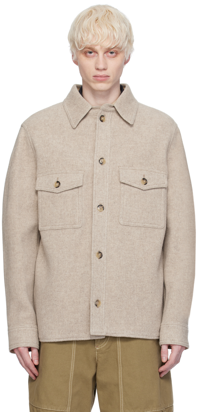 Beige Kervon Jacket by Isabel Marant on Sale