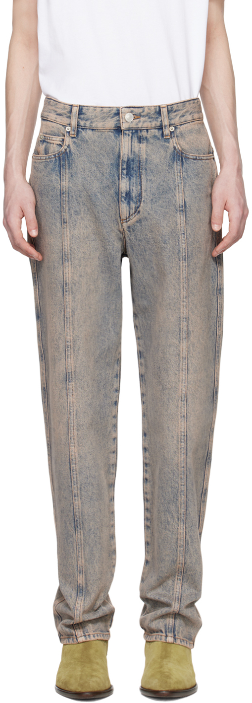 Shop Isabel Marant Blue Jimmy Jeans In 40ph Pinkish Blue
