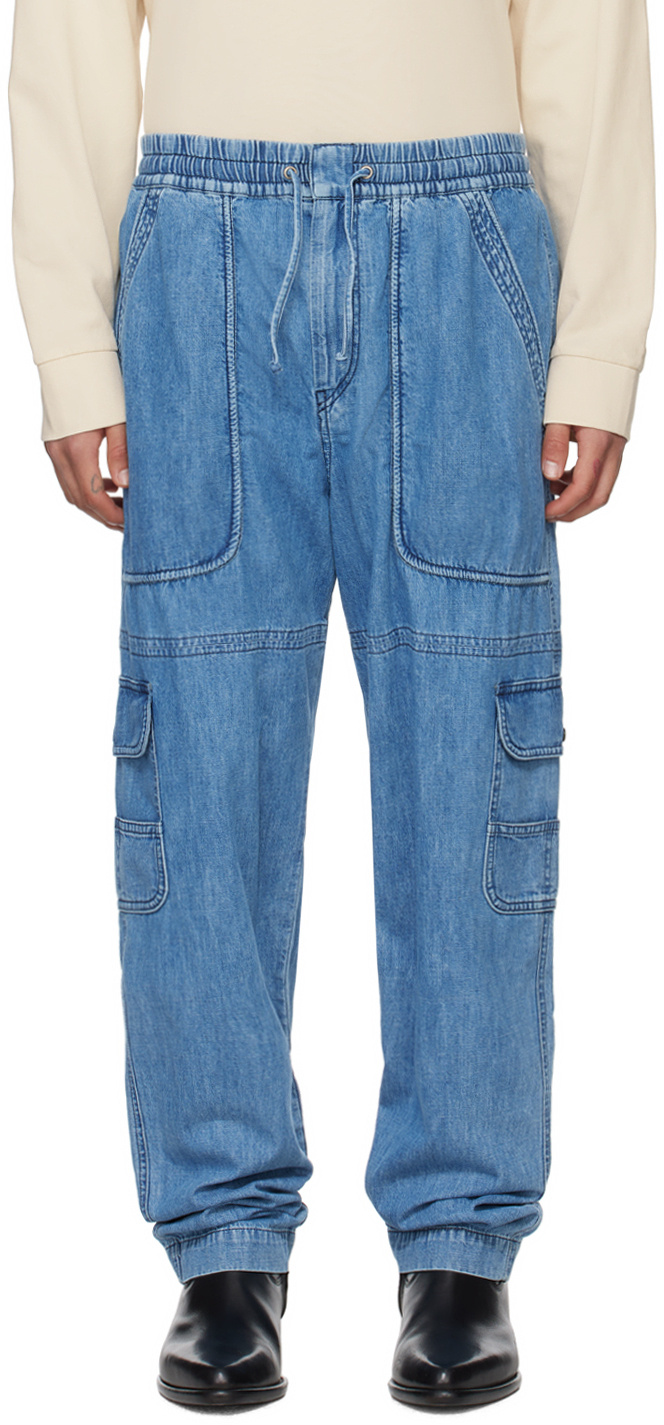 Blue Vanni Cargo Pants