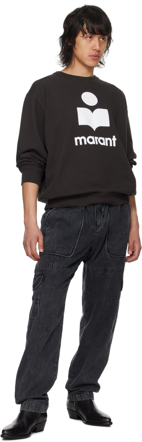 Isabel Marant Black Vanni Cargo Pants In 02fk Faded Black