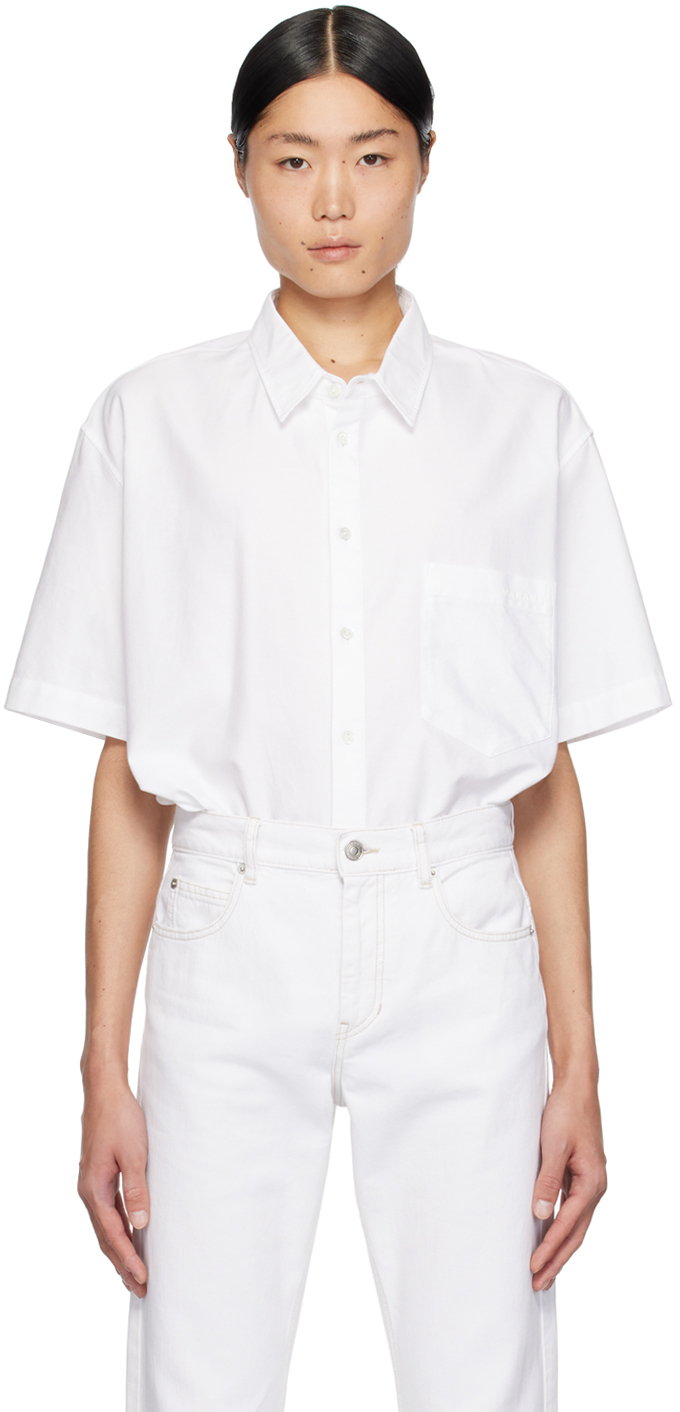 Tシャツ・カットソー Isabel Marant White poplin Cylvany shirt Isabel Marant T-Shirt 'Ben' in White | Lyst