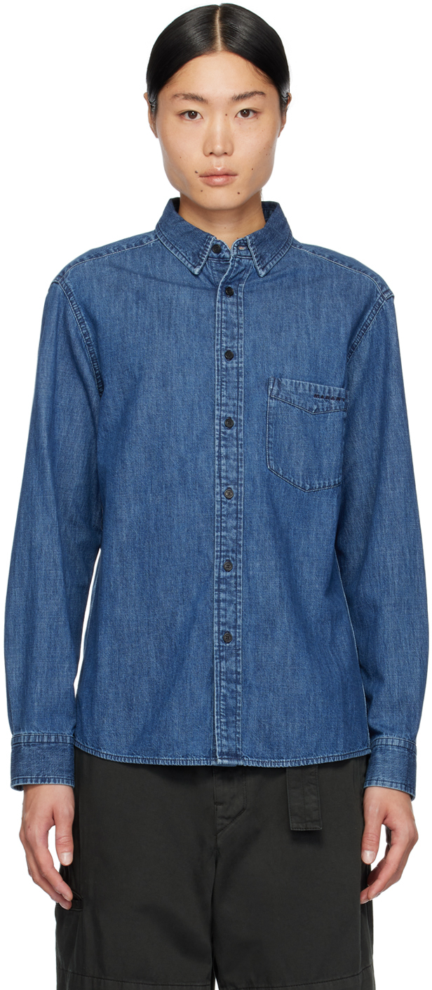Shop Isabel Marant Blue Lako Denim Shirt In 30bu Blue