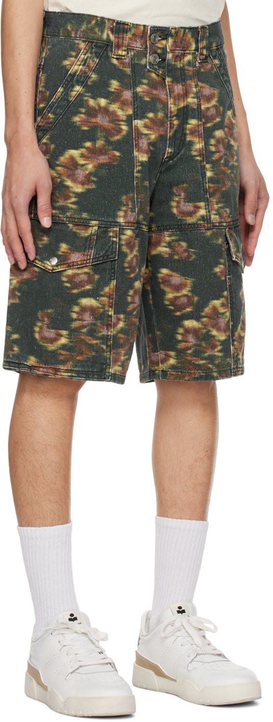 Isabel Marant Black Jemuel Denim Shorts In 02fk Faded Black