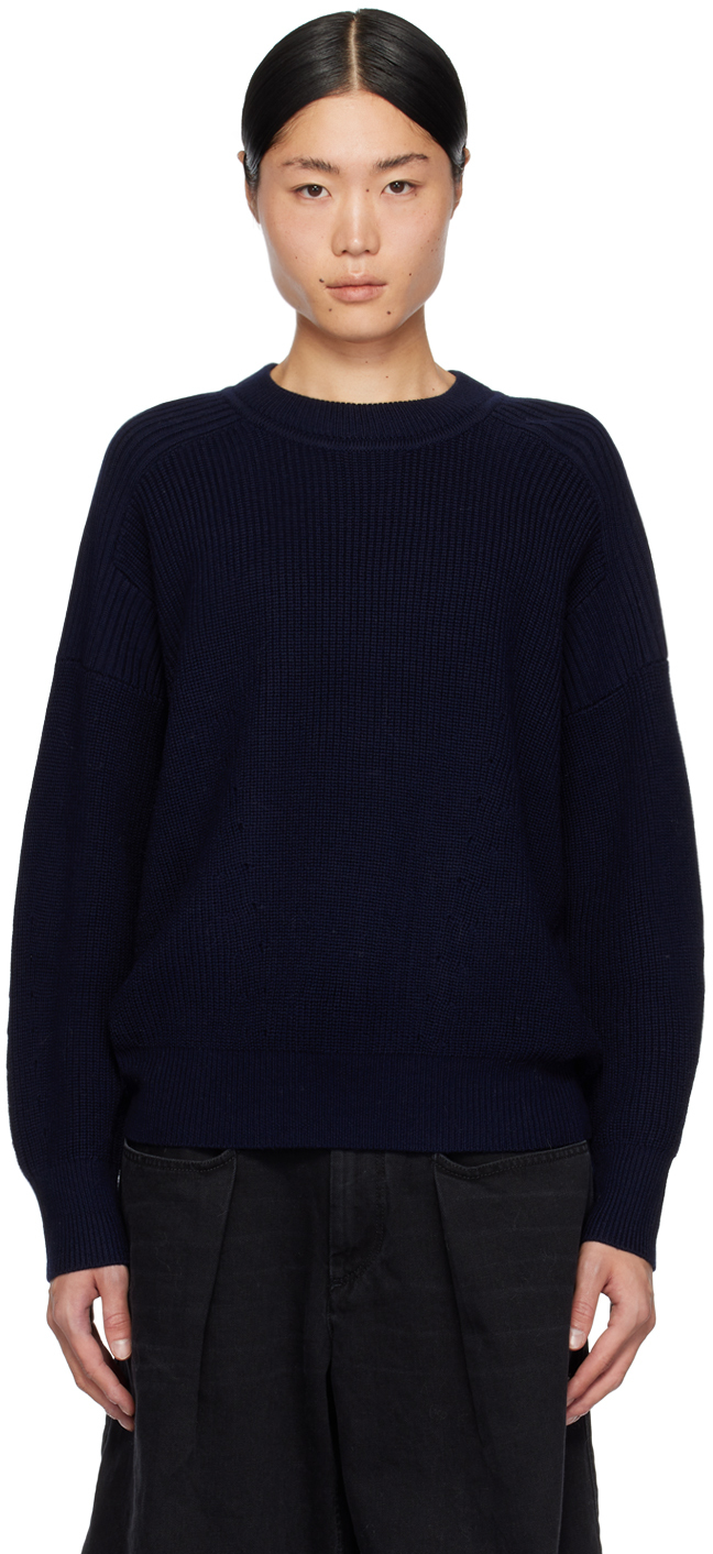 Isabel Marant Navy Barry Sweater In 30mi Midnight