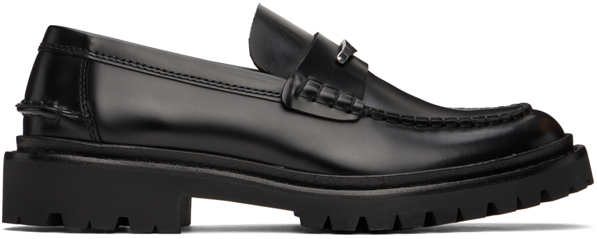 Isabel Marant: Black Frezza Leather Loafers | SSENSE