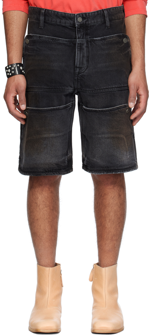 Men's orange Designer Denim Shorts Size M | Zalando