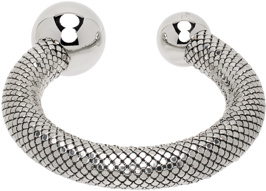 Rabanne Silver Open Cuff Bracelet
