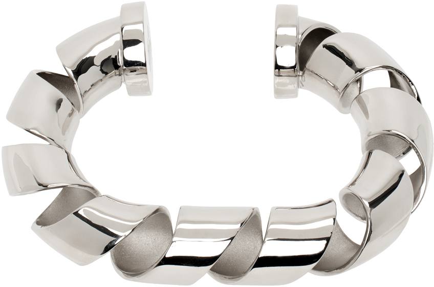 Silver XL Link Twist Bracelet