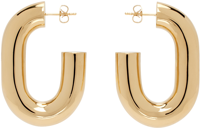 Rabanne Gold Xl Link Earrings In P710 Gold