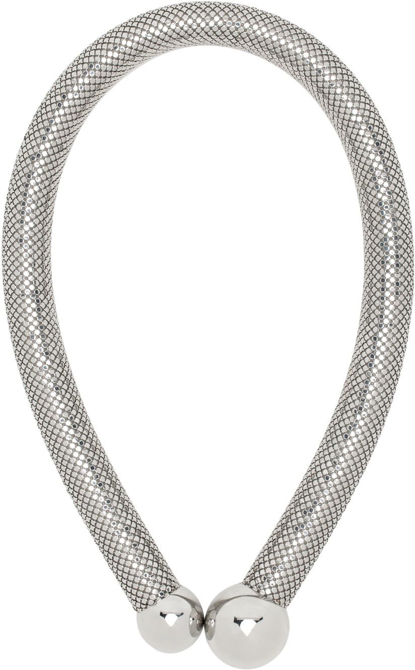 Silver Pixel Chain Necklace