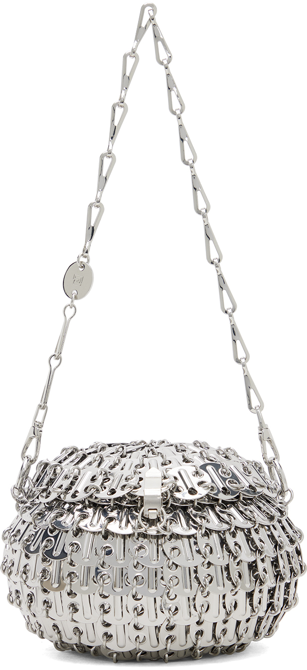 Rabanne Silver Iconic Sphere 1969 Bag In P040 Silver