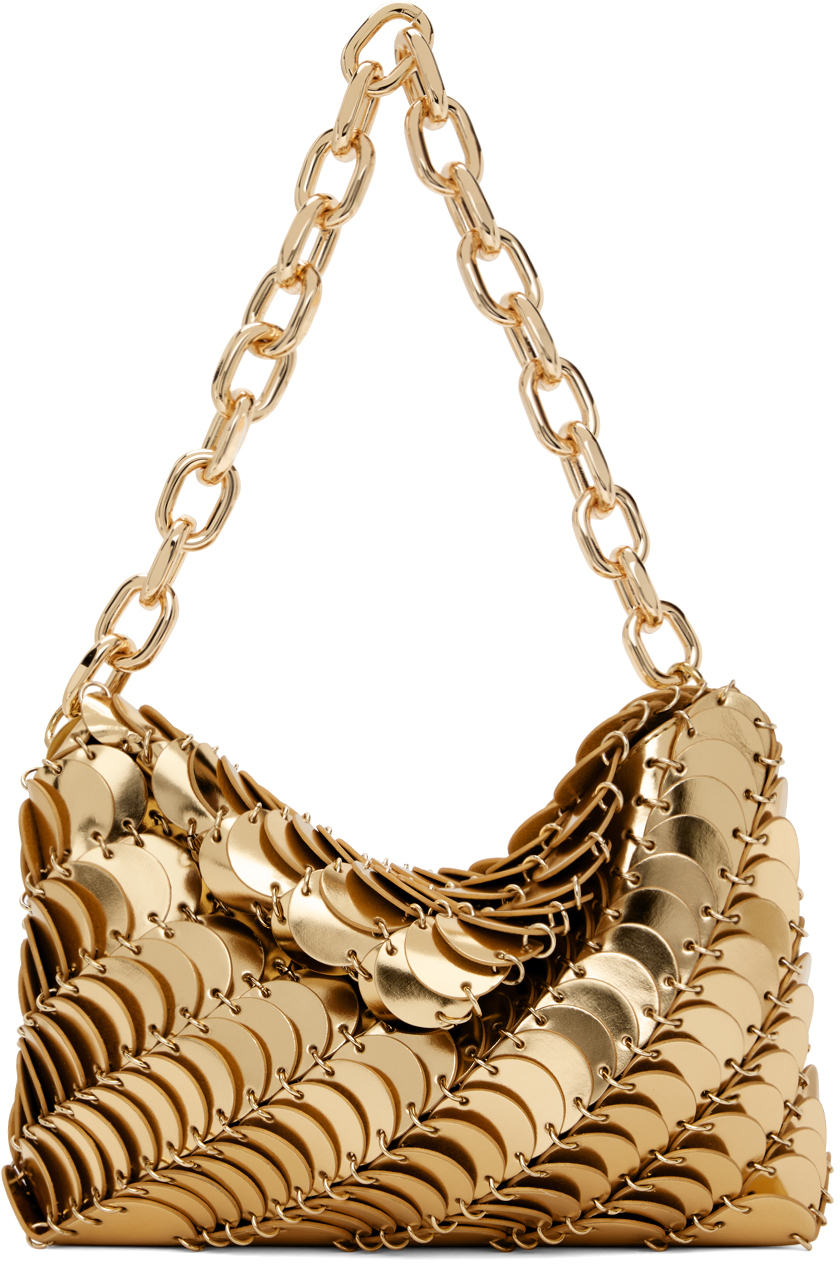 Rabanne Gold Paco Clutch Bag In P710 Gold