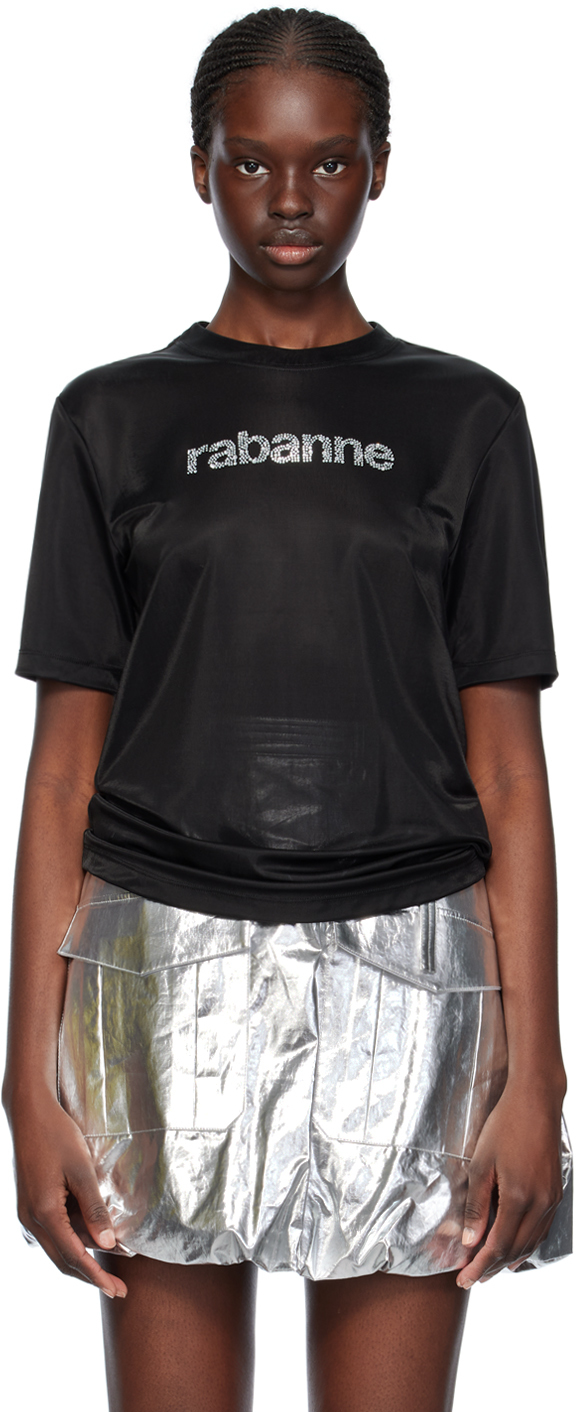 【関税込み】Rabanne Tシャツ Rabanne ロゴ Tシャツ | ブラック | FARFETCH JP