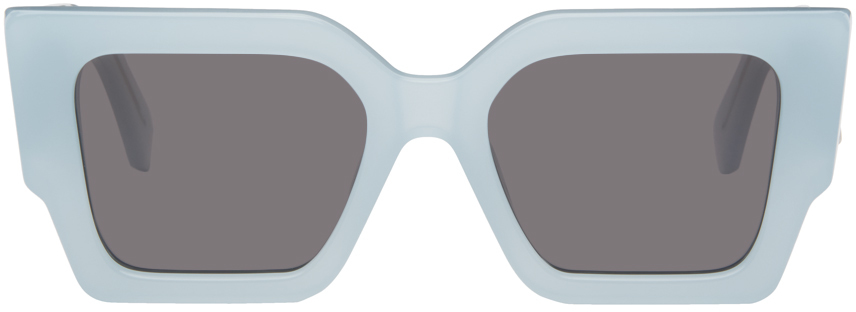Shop Off-white Blue Catalina Sunglasses In Light Blue D. Green