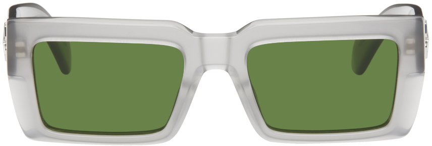 Off-white Grey Moberly Sunglasses In Grey Green