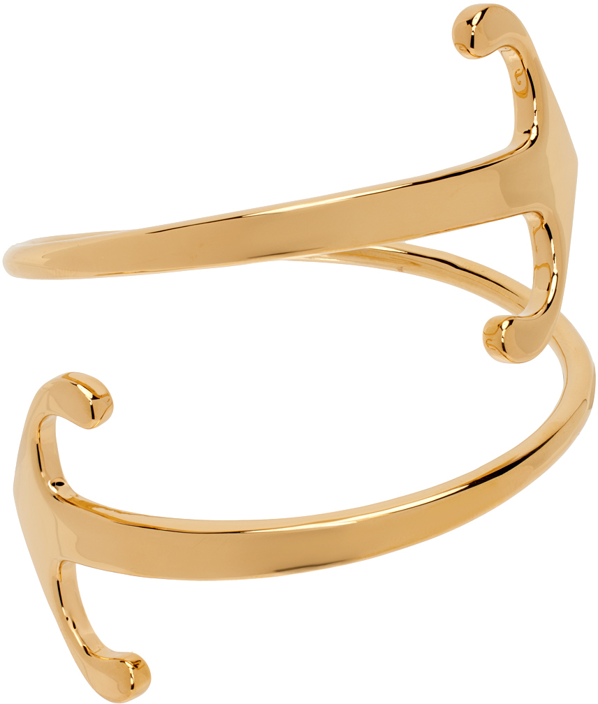 Gold Mono Arrow Bracelet