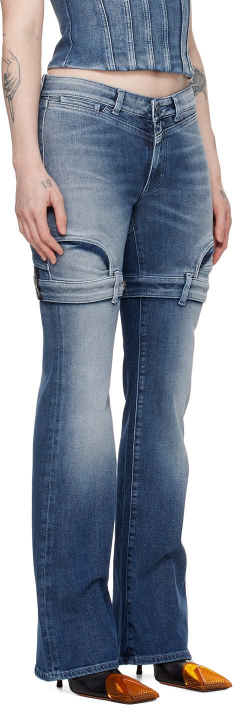 Shop Off-white Blue Upside Down Jeans