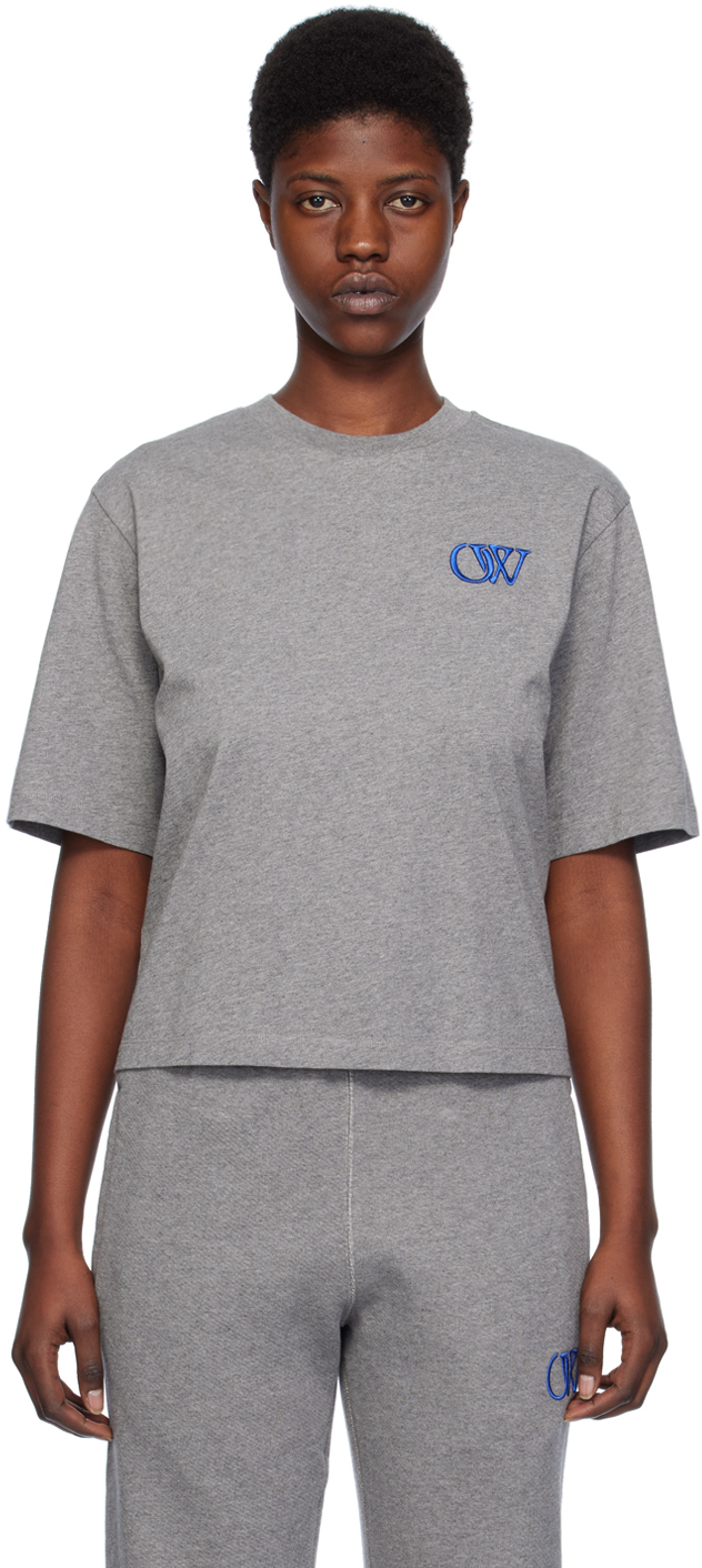 Gray Ow Basic T-Shirt