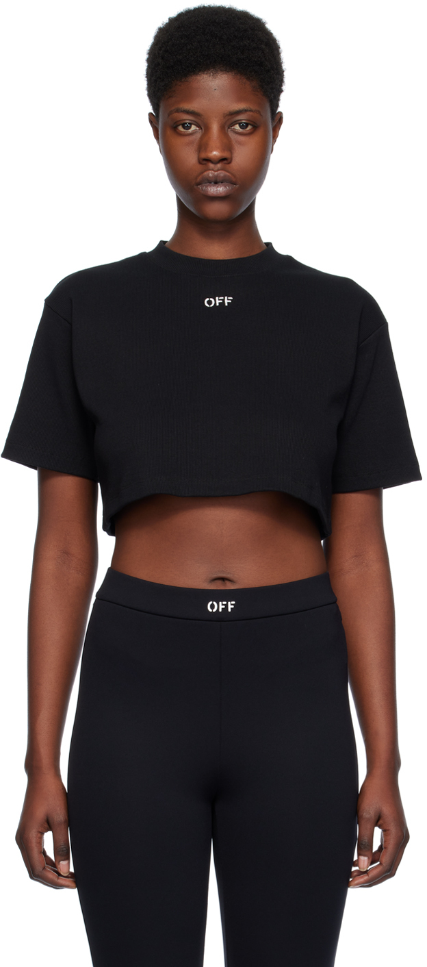 Black 'Off' Stamp T-Shirt