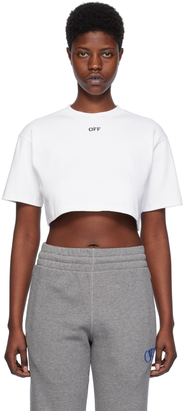 White 'Off' Stamp T-Shirt
