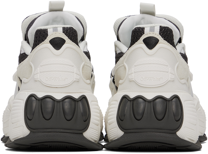 Off-white Glove Mesh Slip-on Runner Sneakers In White Black
