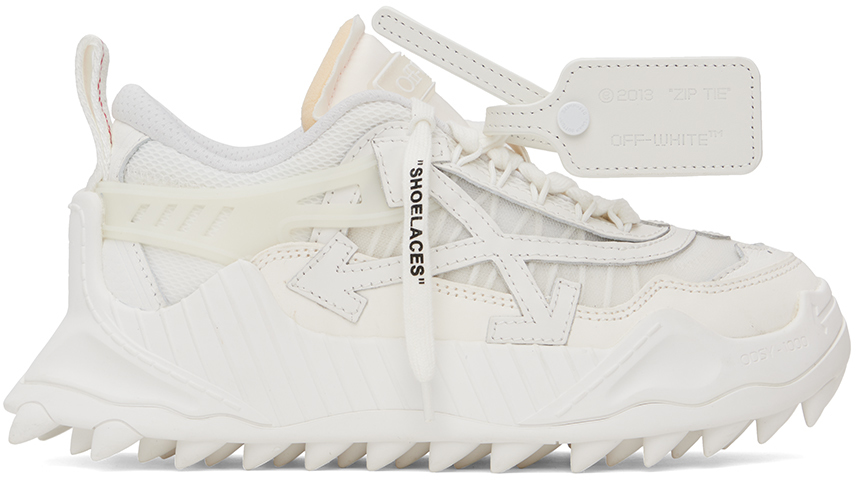 Off-White: Baskets Odsy 1000 blanches | SSENSE France