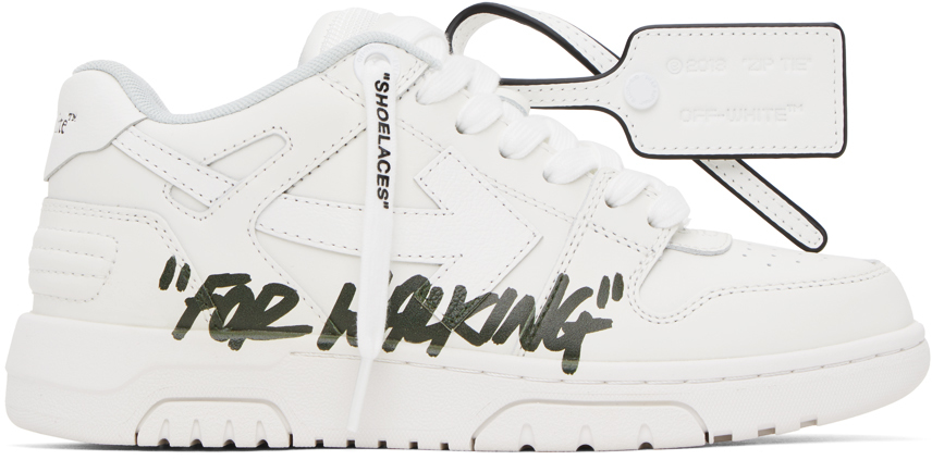 Shop Off-white White Out Of Office 'for Walking' Sneakers In White Black
