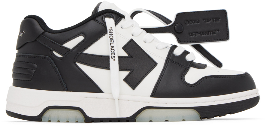 Shop Off-white Black & White Out Of Office Sneakers In White Black