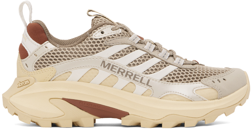 Merrell 1trl Gray & Beige Moab Speed 2 Vent 2k Sneakers In J006562