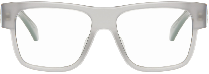 Shop Off-white Gray Optical Style 60 Glasses In Grey Blue Block