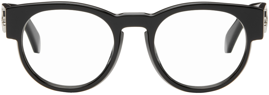Shop Off-white Black Optical Style 58 Glasses In Black Blue Block