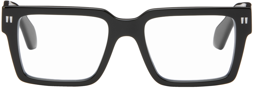 Shop Off-white Black Optical Style 54 Glasses In Black Blue Block