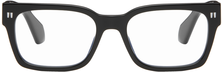 Shop Off-white Black Optical Style 53 Glasses In Black Blue Block