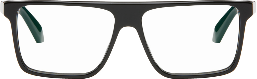 Shop Off-white Black Optical Style 36 Glasses In Black Blue Block
