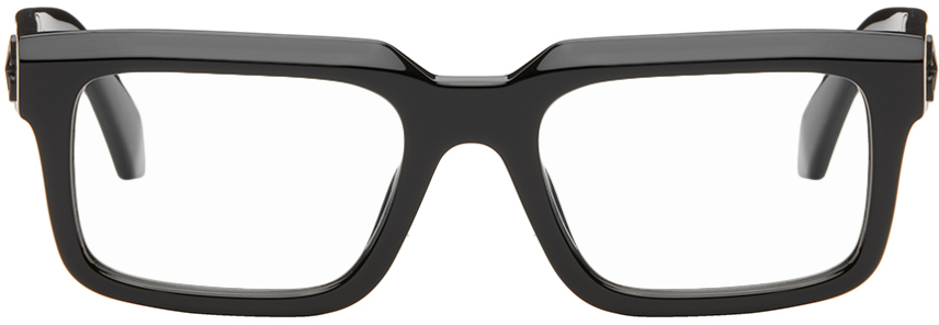 Shop Off-white Black Optical Style 73 Glasses In Oerj073s24pla0011000