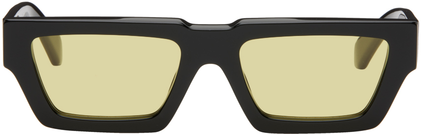 Shop Off-white Black Manchester Sunglasses In Black Yellow
