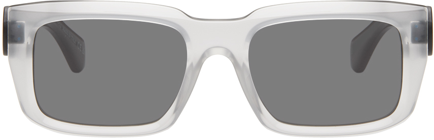 Shop Off-white Gray Hays Sunglasses In Grey Dark Grey