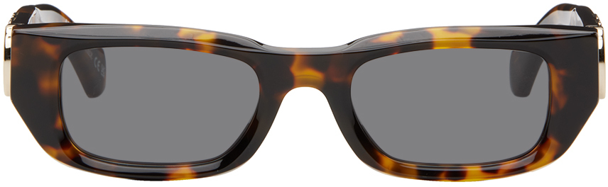 Shop Off-white Brown Fillmore Sunglasses In Havana Dark Grey