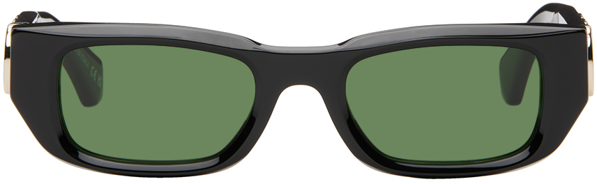 Shop Off-white Black Fillmore Sunglasses In Black Green