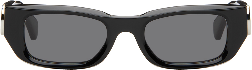 Shop Off-white Black Fillmore Sunglasses In Black Dark Grey
