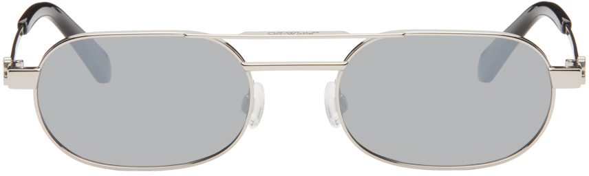 Off-White Silver Vaiden Sunglasses
