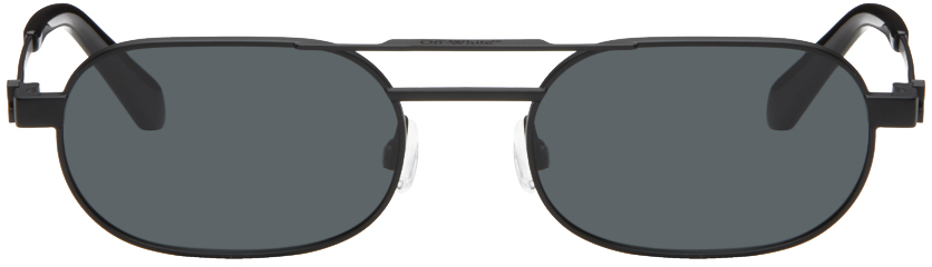 Off-white Black Vaiden Sunglasses In Black Dark Grey