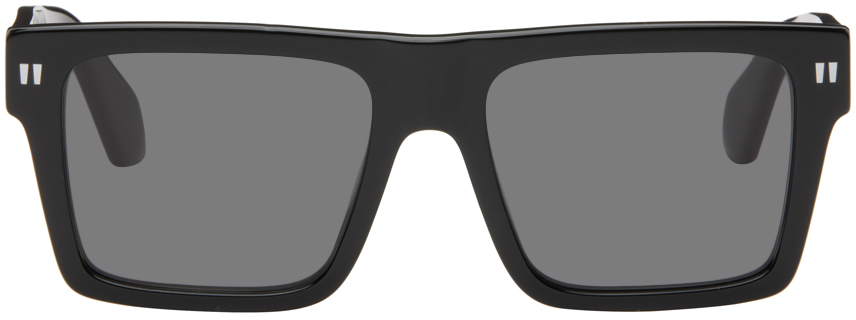 Shop Off-white Black Lawton Sunglasses In Black Dark Grey