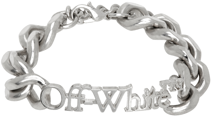 Silver Logo Chain Bracelet