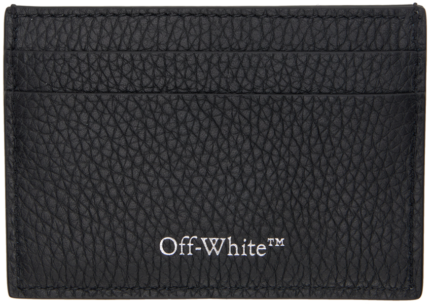 Off-white Black 3d Diag Card Holder In Black No