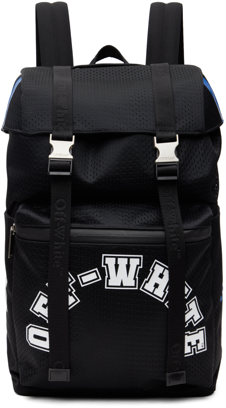 Shop Off-white Black Outdoor Hike Backpack In Black White