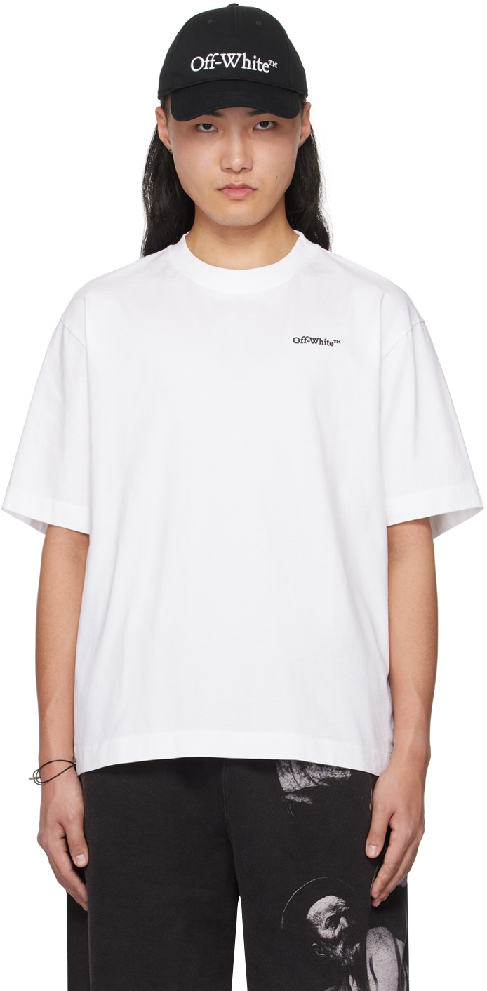 White Tattoo Arrow Skate T-Shirt