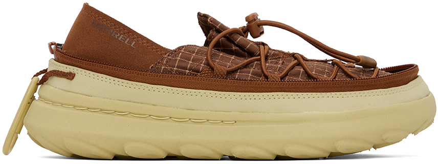 Shop Merrell 1trl Tan Hut Moc 2 Packable Rs Slippers In Nutshell