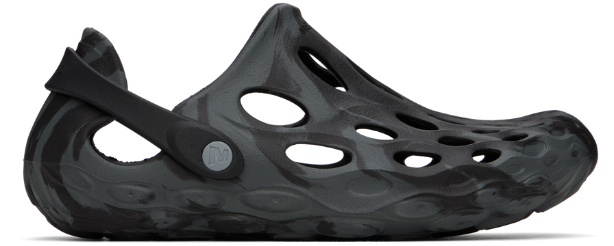Shop Merrell 1trl Black & Gray Hydro Moc Sandals
